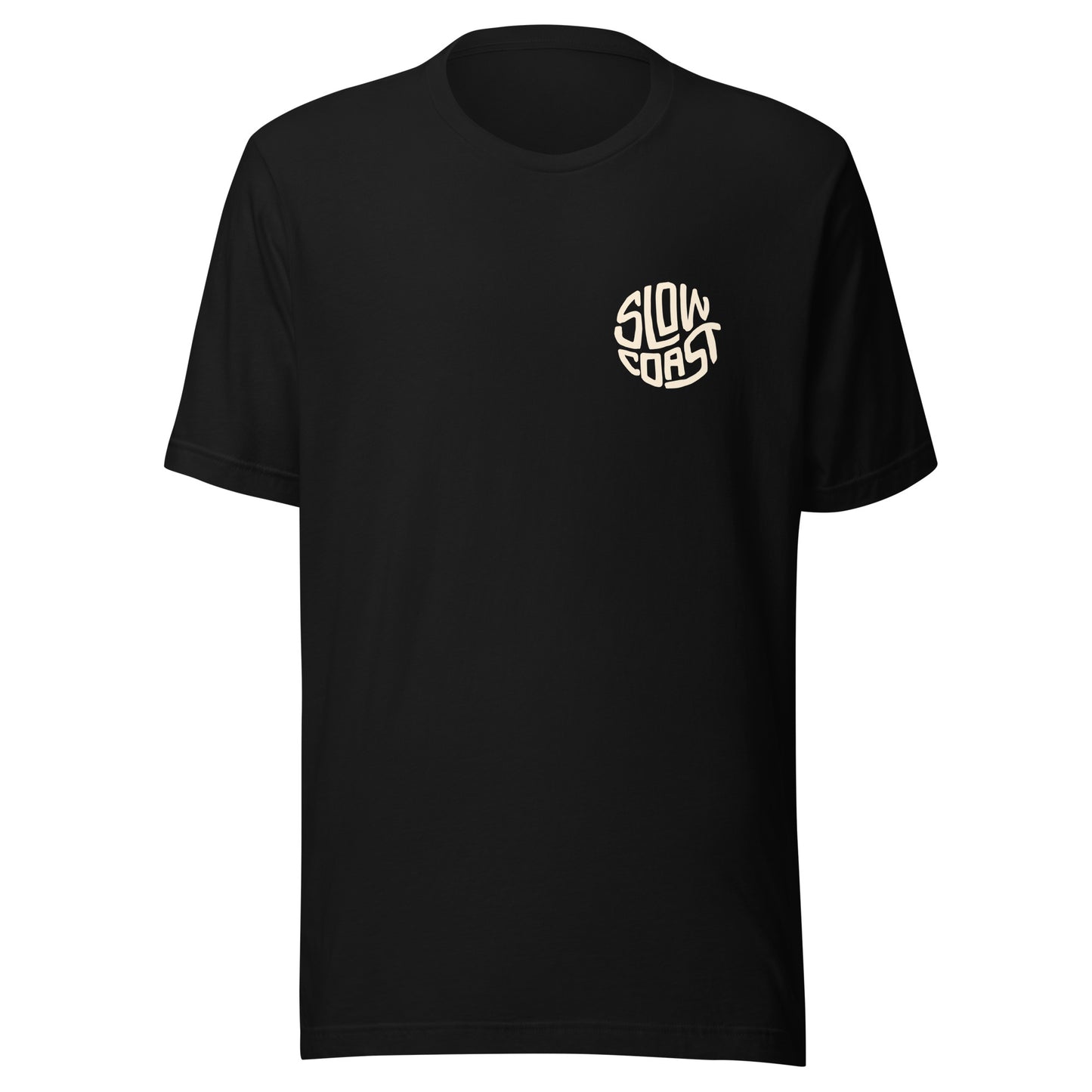 Camiseta com logotipo oficial da Slow Coast